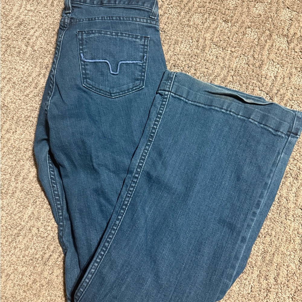 Kimes Ranch Dark Blue Flare Jeans